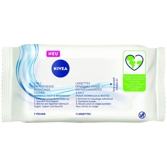Nivea Erfrischende Reinigungstücher Klein 7 Stück buy online