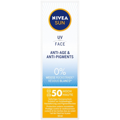 Nivea Sun UV Face Anti-Age&Anti-Pigments LSF 50 50ml buy online
