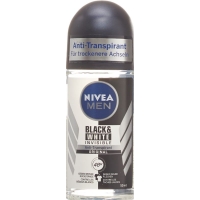 Nivea Male Invisible Black&White Roll-On Antitranspirant 50ml