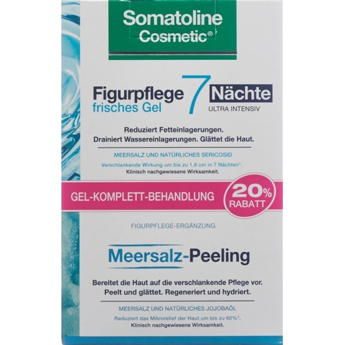 Somatoline 7naechte Gel 250ml +meersalz-peel 350g buy online