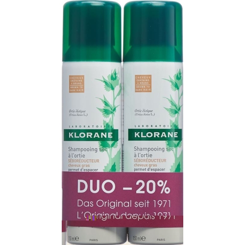Klorane Trockenshamp Brenne Get 2x 150ml -20% buy online