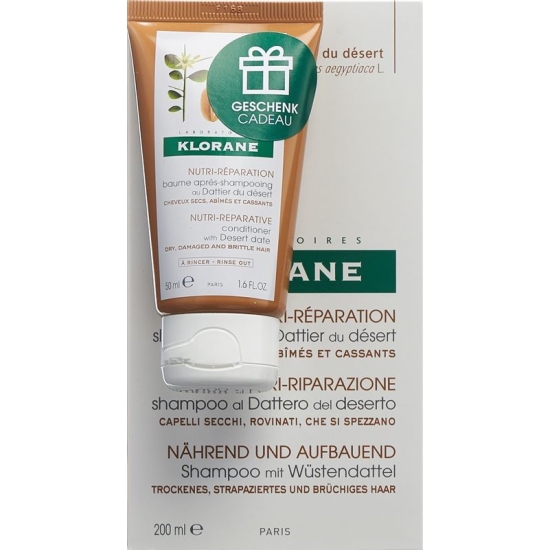 Klorane Wuestendattel-Shampoo 200ml +pflege 50ml buy online