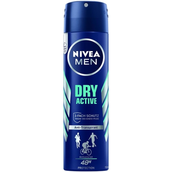 Nivea Male Deo Dry Active Aeros (neu) Spray 150ml buy online