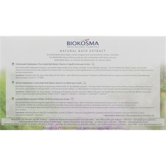 Biokosma Bad Portionen Relax 6 Ampullen 20ml buy online