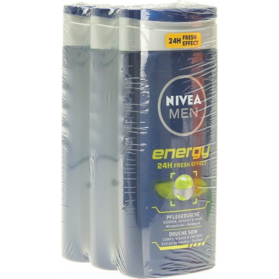 Nivea Pflegedusche Energy Men 3fuer2 3x 250ml buy online