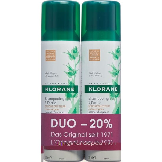 Klorane Trockenshamp Brenne Get 2x 150ml -20% buy online
