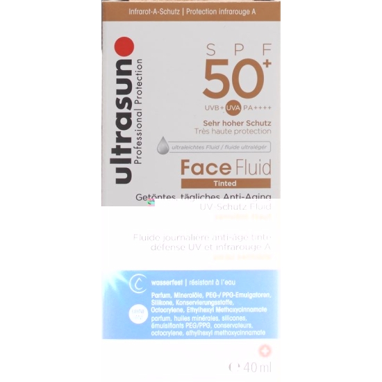 Ultrasun sun protection fluid face tinted Honey SPF 50+ 40ml buy online