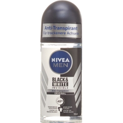 Nivea Male Invisible Black&White Roll-On Antitranspirant 50ml