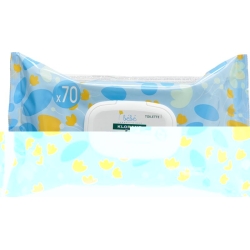 Klorane Bebe degradable cleaning cloths 70 pieces