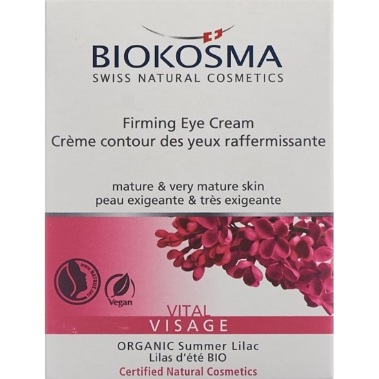 Biokosma Vital Visage Festigende Augencreme 15ml buy online