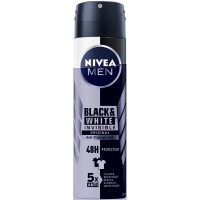 Nivea Male Deo Inv Bla&whi Aeros Or (n) Spray 150ml