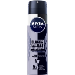 Nivea Male Deo Inv Bla&whi Aeros Or (n) Spray 150ml