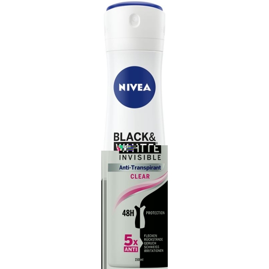 Nivea Female Deo Invi Bla&whi Aeros Cl Neu) 150ml buy online