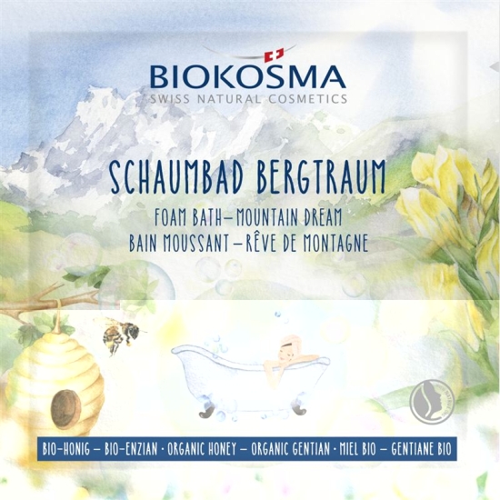 Biokosma Schaumbad Bergtraum gelber Enzian Honig Bio 25ml buy online