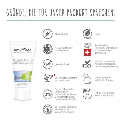 Biokosma Sensitive Visage Beruhig Nachtcreme 30ml buy online