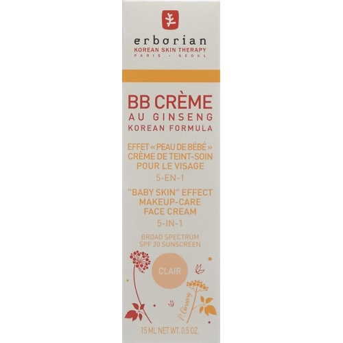 Erborian Korean Ther BB Creme Clair 15ml buy online