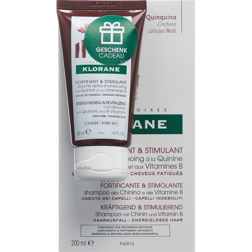 Klorane quinine shampoo 200ml + care 50ml buy online
