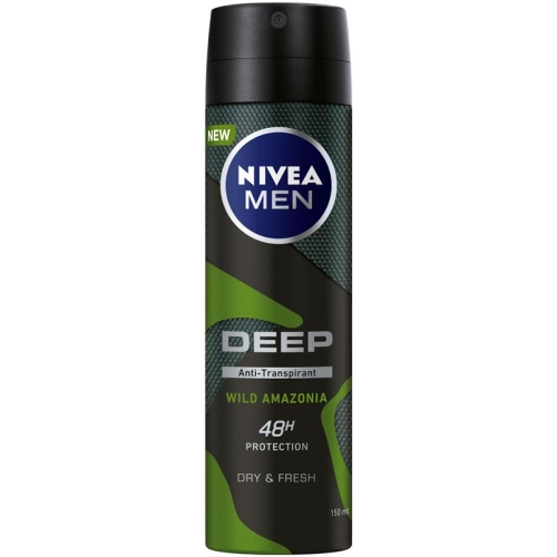 Nivea Male Deo Deep Aeros Wild Amaz (n) Spray 150ml buy online