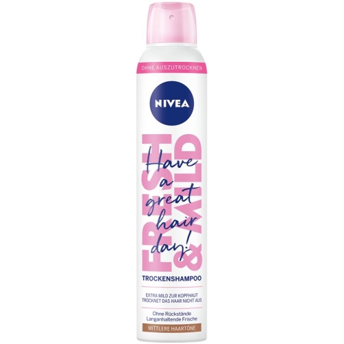 Nivea Fresh&mild Trockenshamp Bruenett Mitt 200ml buy online