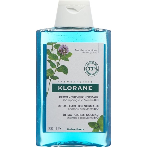 Klorane Watermint Organic Shampoo Bottle 200ml buy online