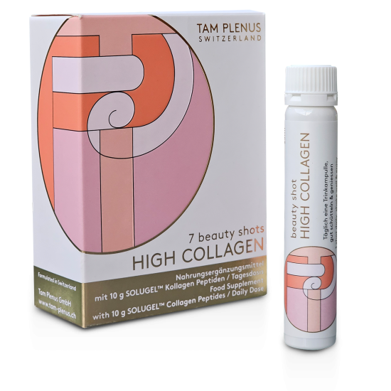 TAM PLENUS High Collagen Shots collagen drink 7 drinking ampoules of 25 ml