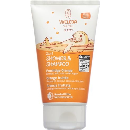 Weleda Kids 2in1 Shower&Shampoo Fruchtige Orange 150ml buy online
