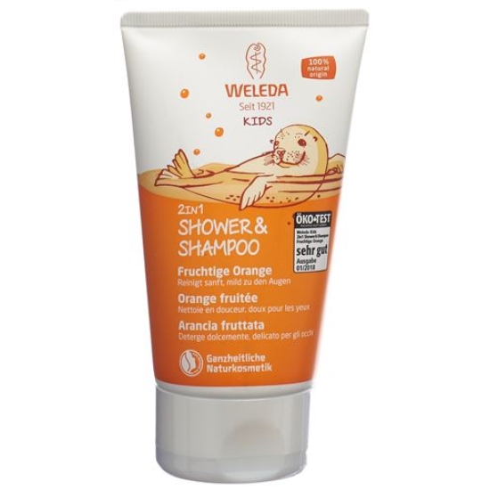 Weleda Kids 2in1 Shower&Shampoo Fruchtige Orange 150ml buy online