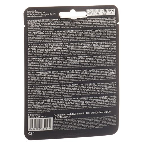 Iroha Detox Tissue Face Mask buy online