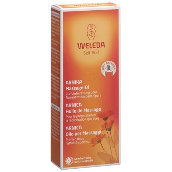Weleda Arnika Massage-Oel Glasflasche 100ml buy online