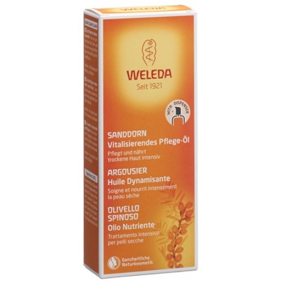 Weleda Sanddorn Vitalisierendes Pflege-Öl Glasflasche 100ml buy online
