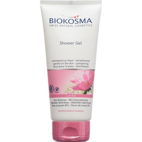 Biokosma Shower Gel Bio-Wildrose Holunderbl 200ml buy online